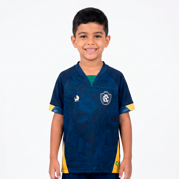 Camisa Leão na Copa Azul Infantil