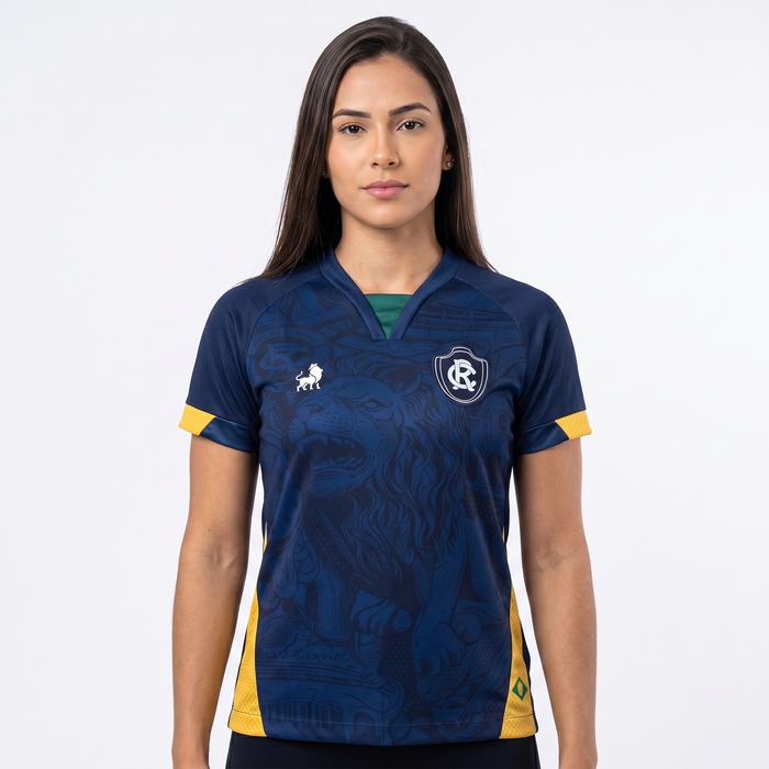 Camisa Leão na Copa Azul Feminina